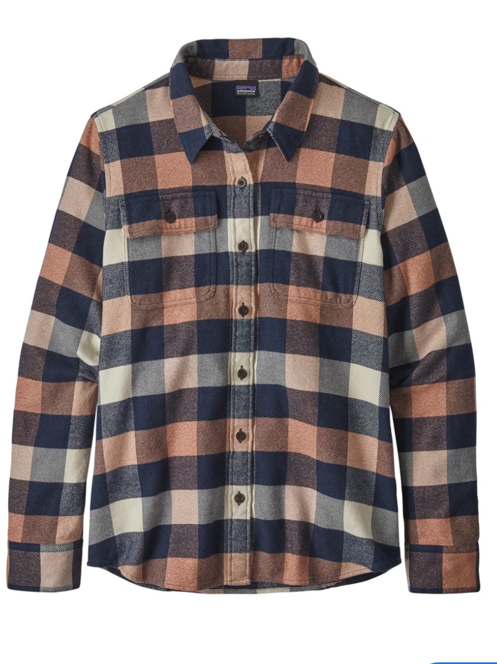 Patagonia Plaid Upriver Century Pink Flannel Cotton Shirt